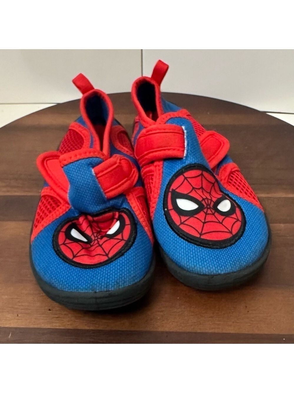 Disney Marvel Spiderman Swim Water Shoes Toddler Size 11 Red/Blue Beach Pool